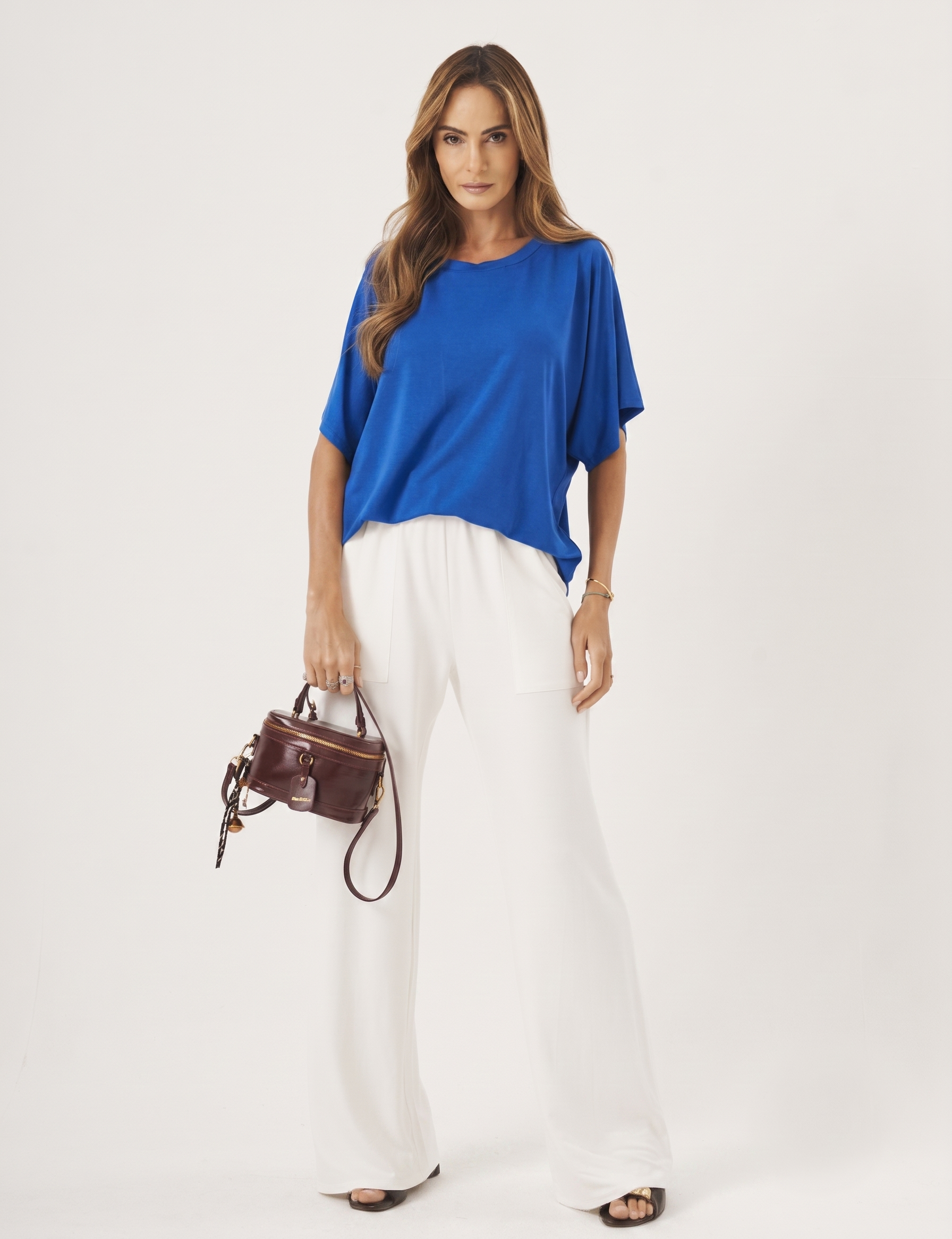 Blusa Elisa Azul Bic