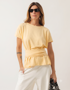 Blusa Haia Amarelo Manteiga