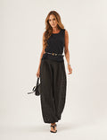 Conjunto Regata Ayla Preta e Calça Aladin Renda Preta
