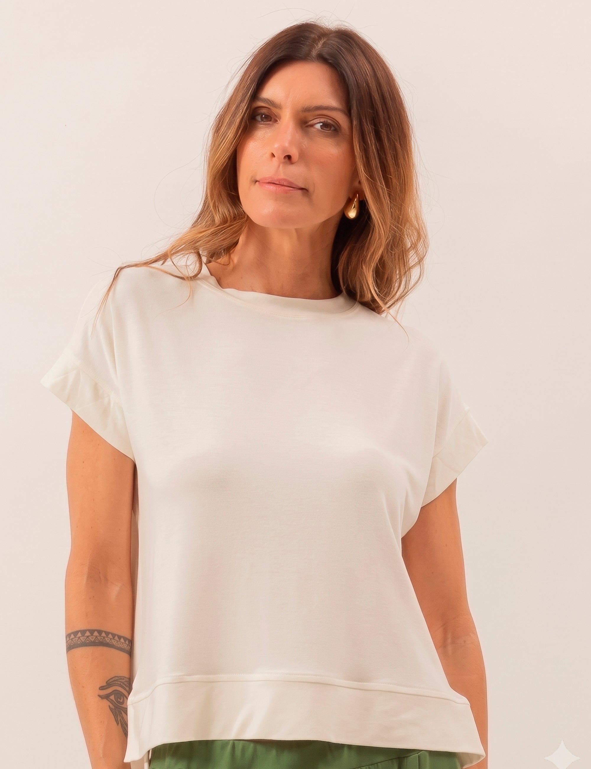 Blusa Mullet Eleonora Off White