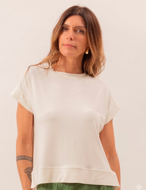 Blusa Mullet Eleonora Off White