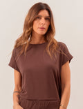 Blusa Mullet Eleonora Marrom