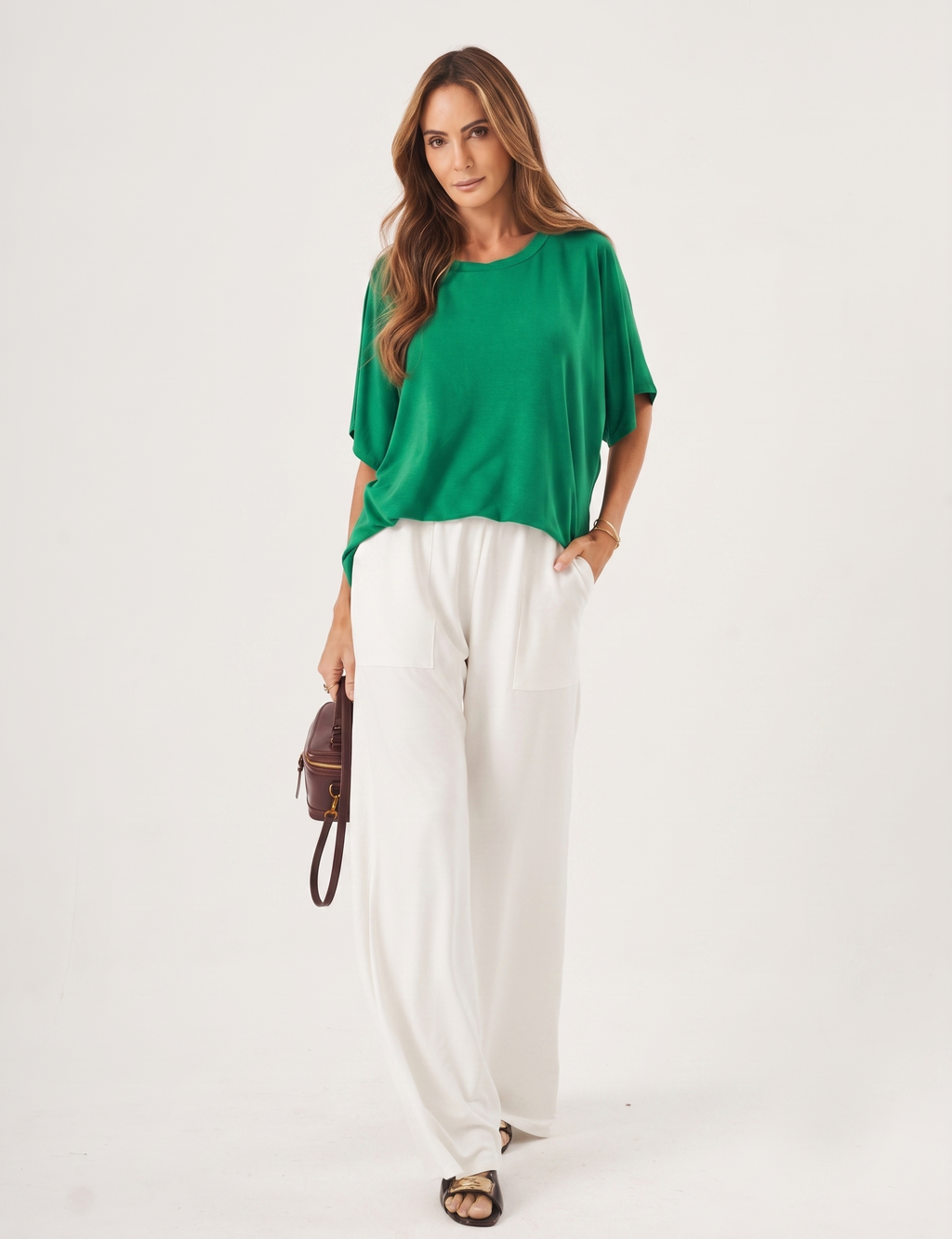 Blusa Elisa Verde Bandeira