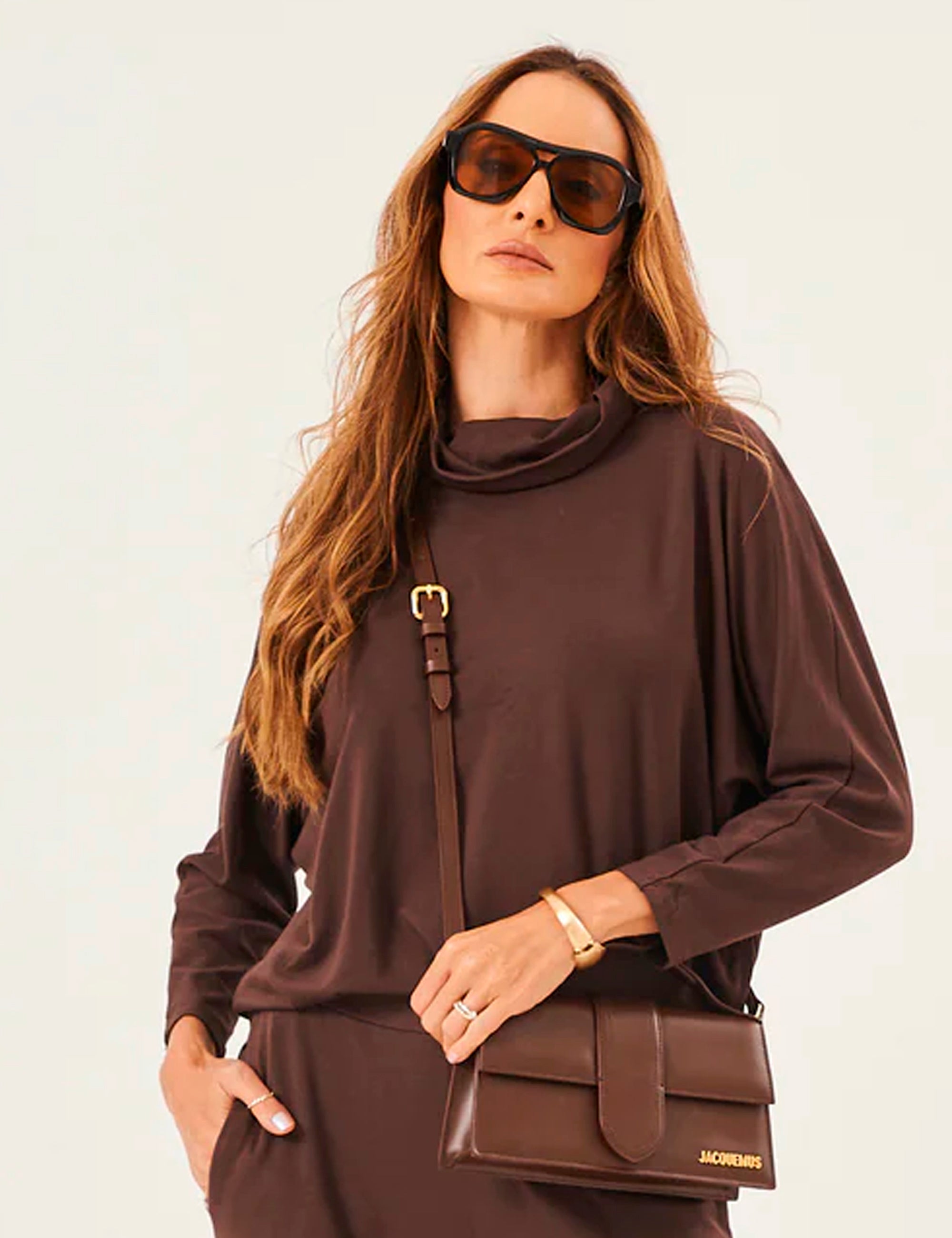 Blusa Panama Marrom