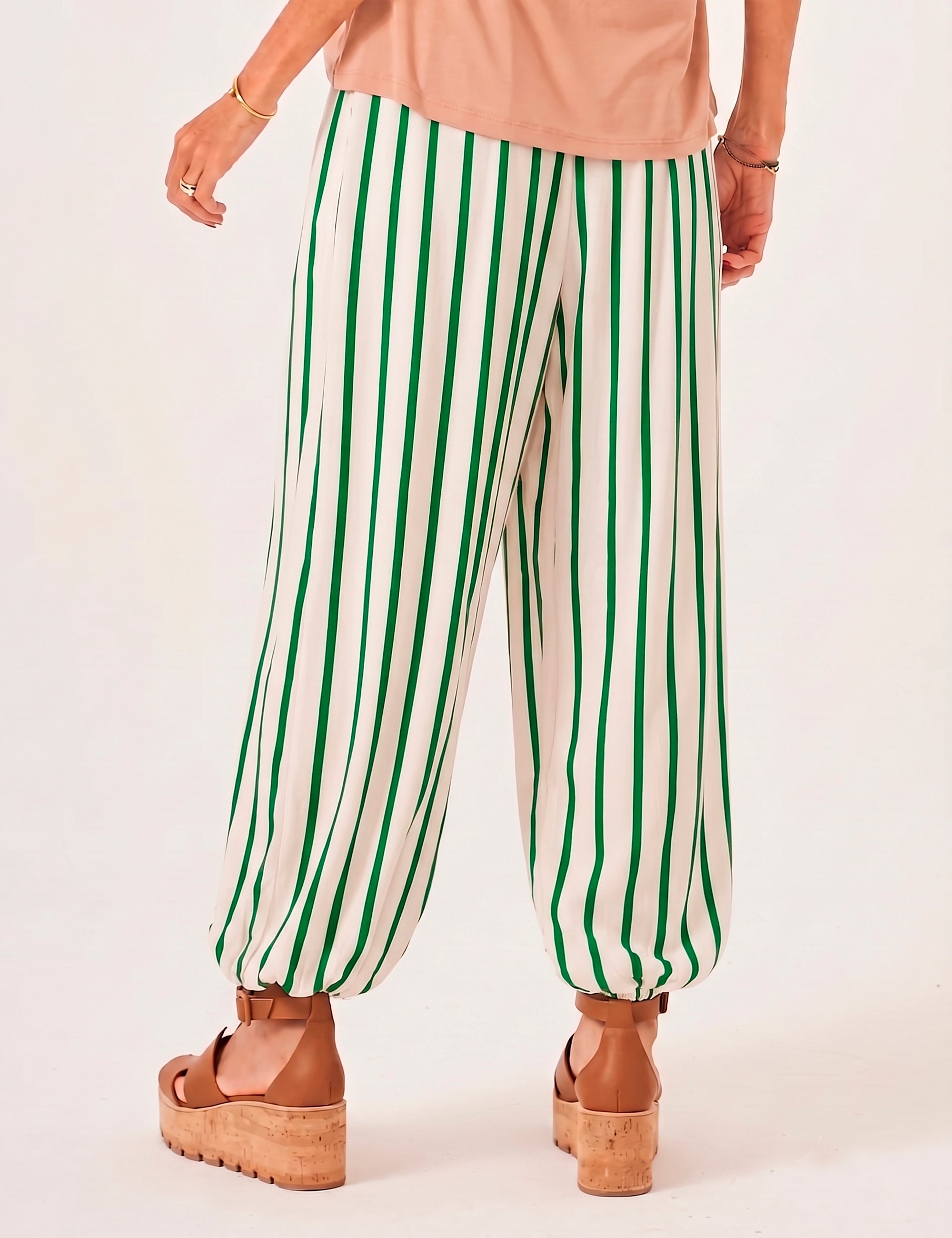 Calça Aladin Listras Verde