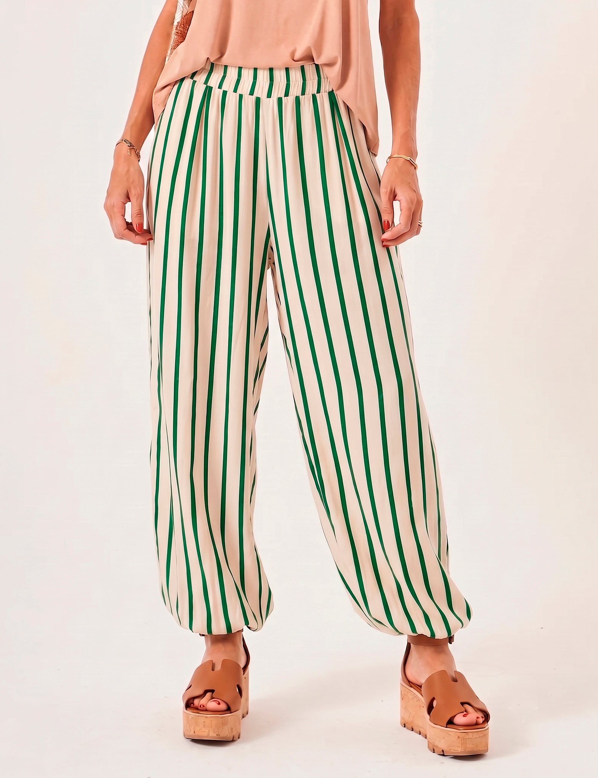Calça Aladin Listras Verde
