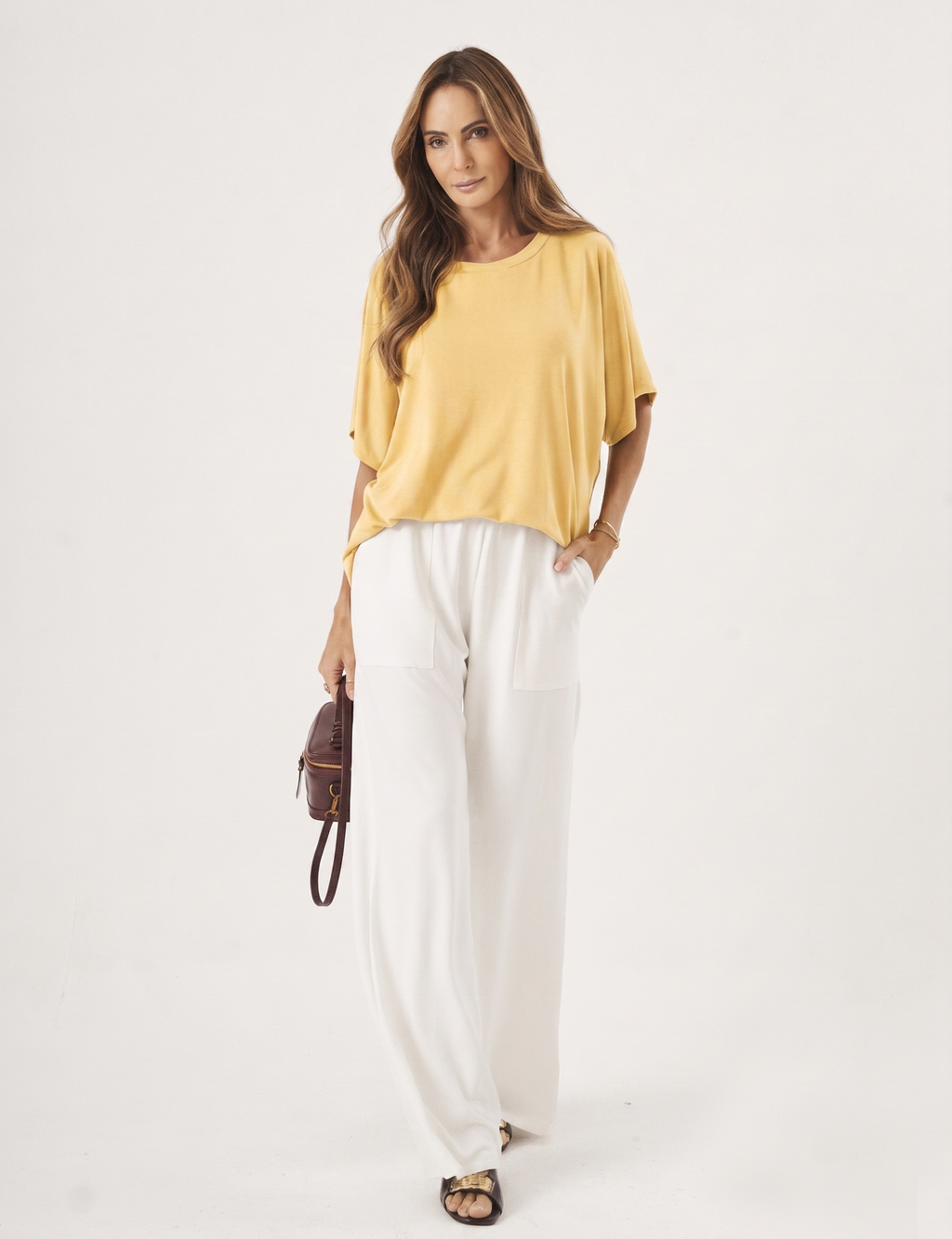 Blusa Elisa Amarelo Manteiga