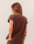 Blusa Mullet Eleonora Marrom