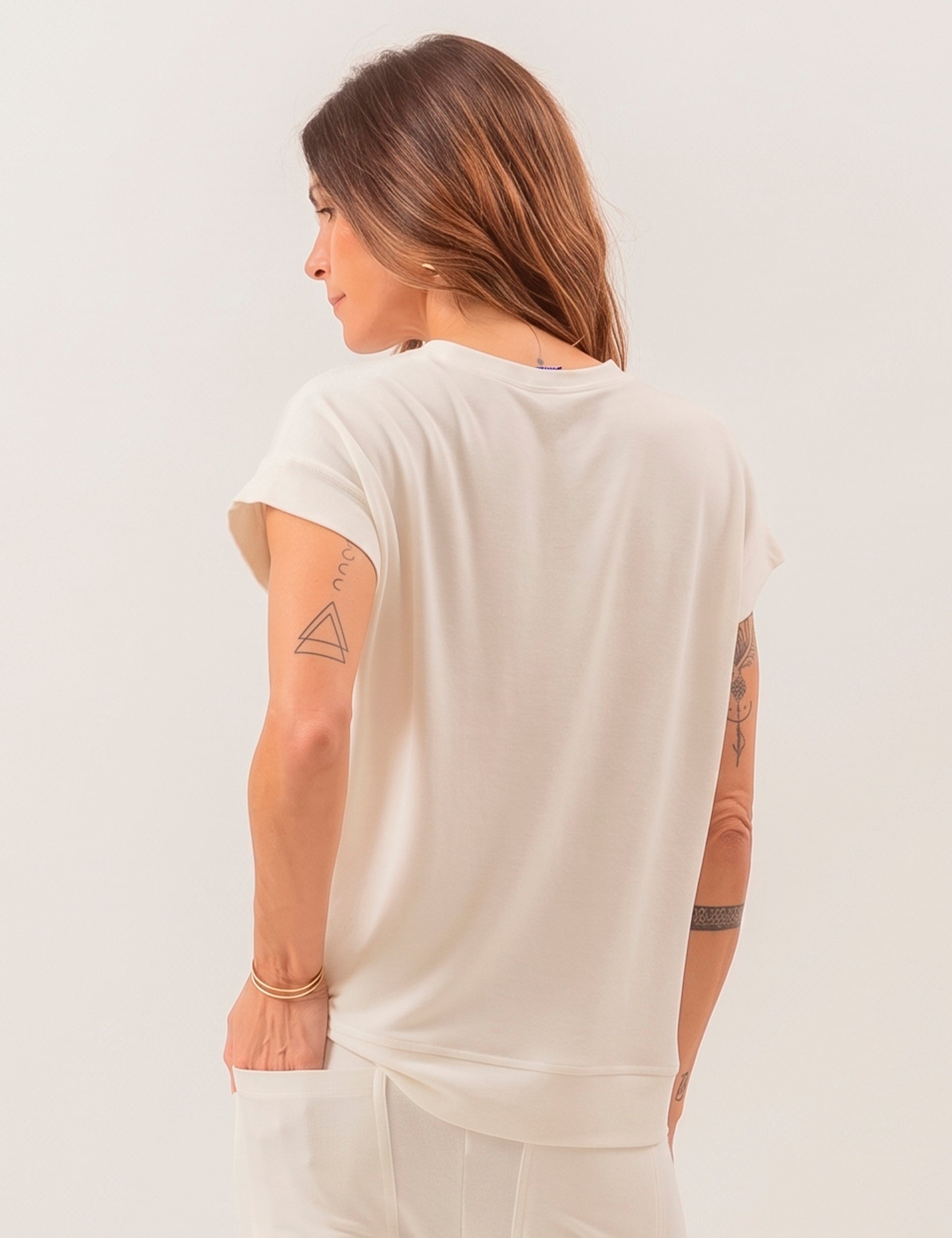 Blusa Mullet Eleonora Off White