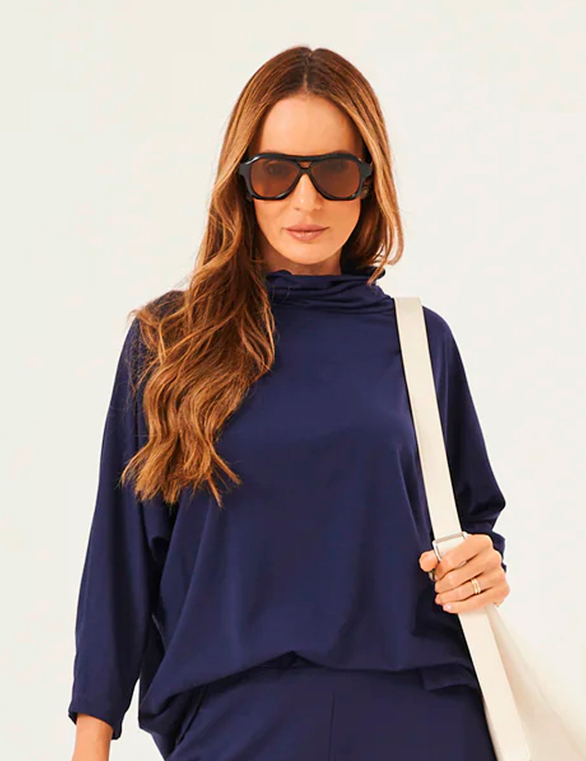 Blusa Panama Azul Marinho
