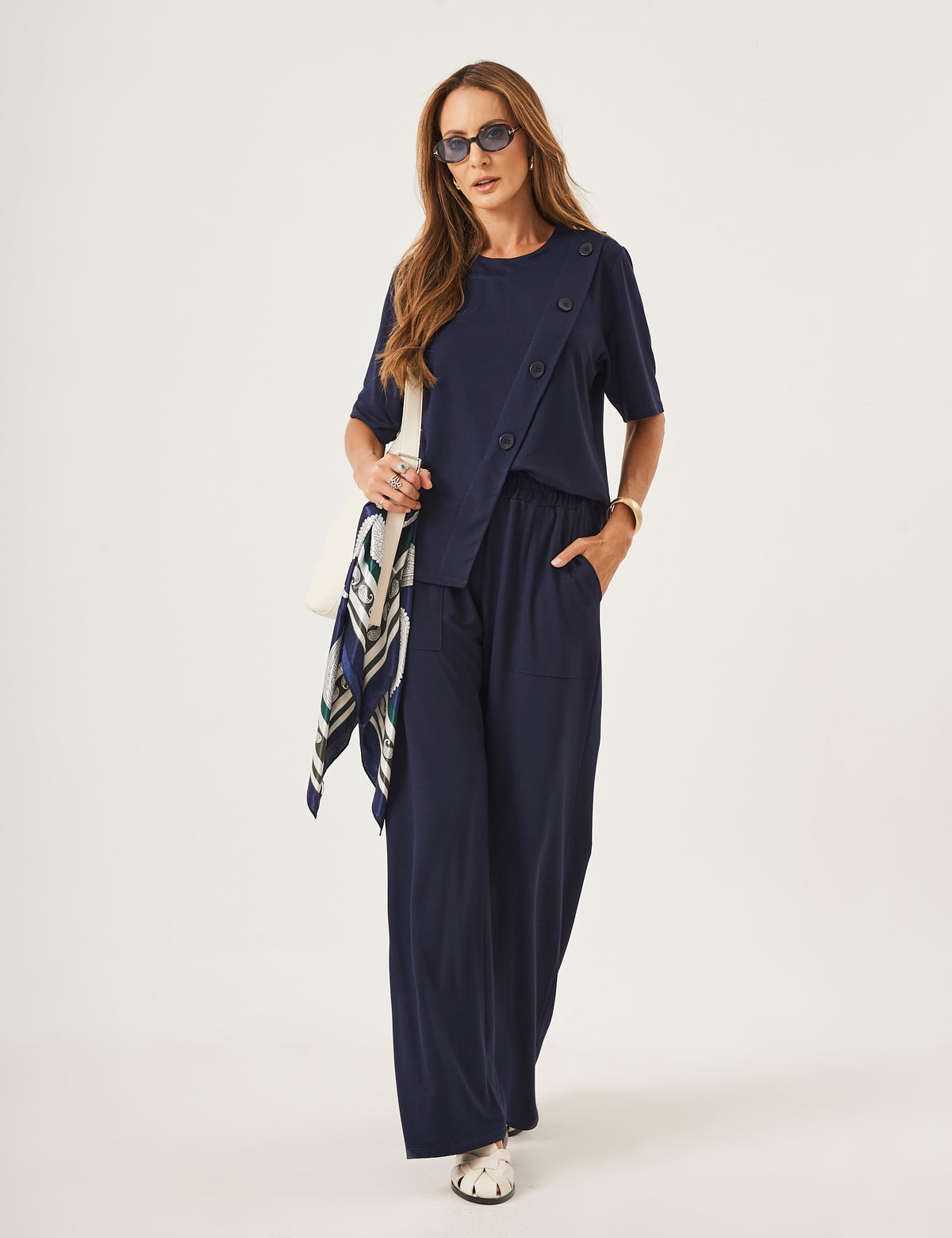 Conjunto Cora Azul Marinho