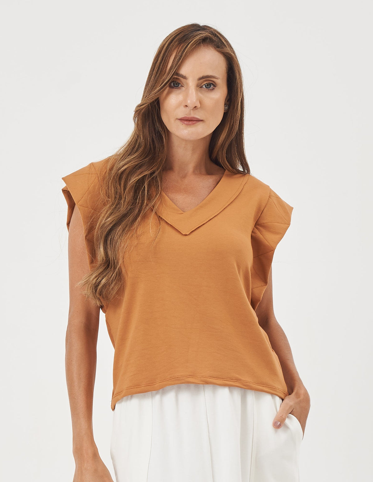 Blusa Alessia Caramelo
