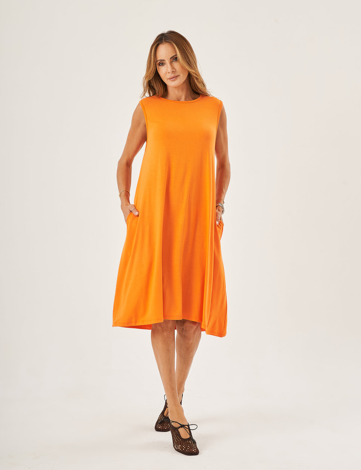 Vestido Liz Laranja