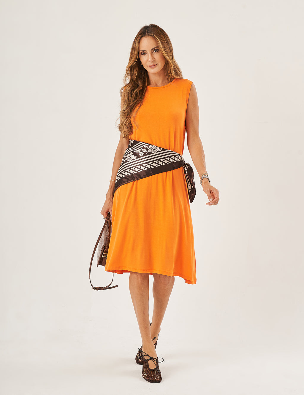 Vestido Liz Laranja