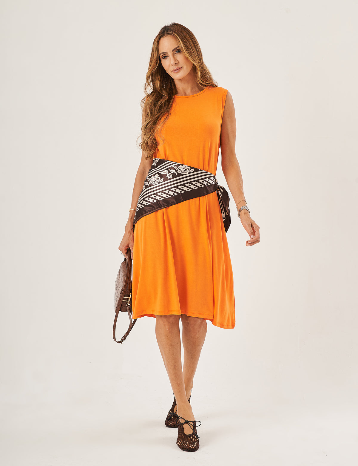 Vestido Liz Laranja
