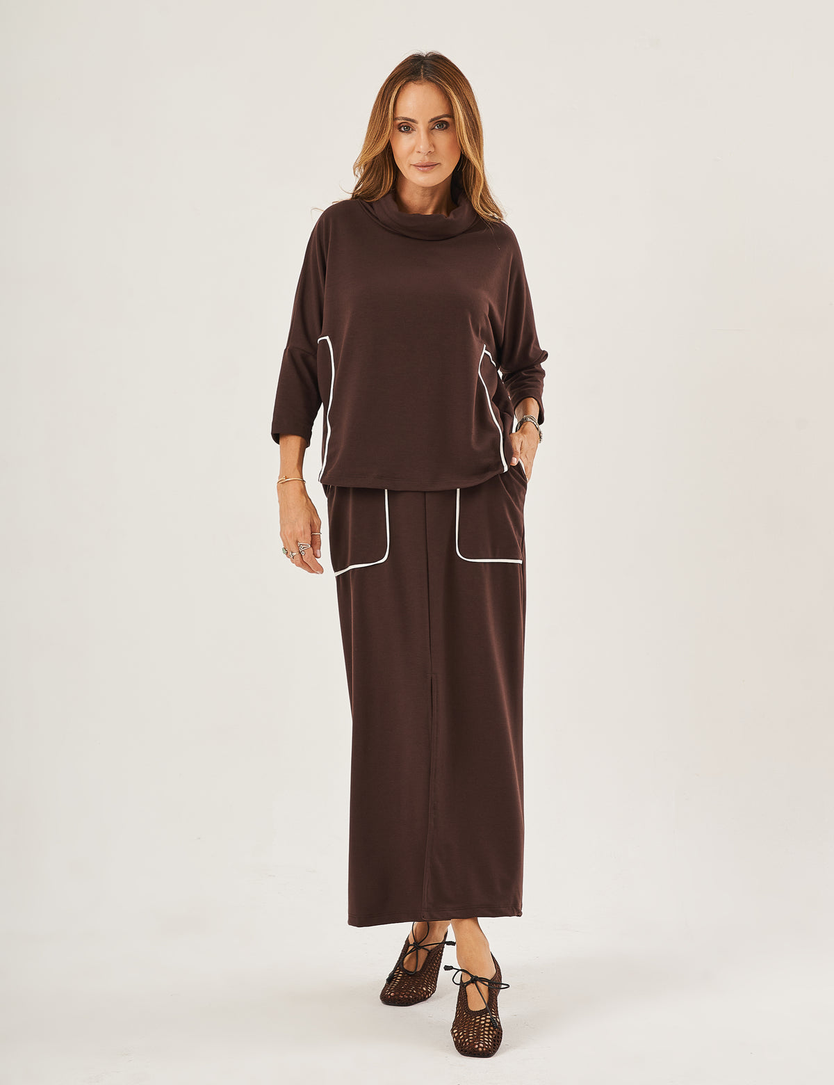 Conjunto Anne Marrom