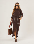 Conjunto Anne Marrom