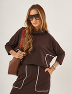 Conjunto Anne Marrom