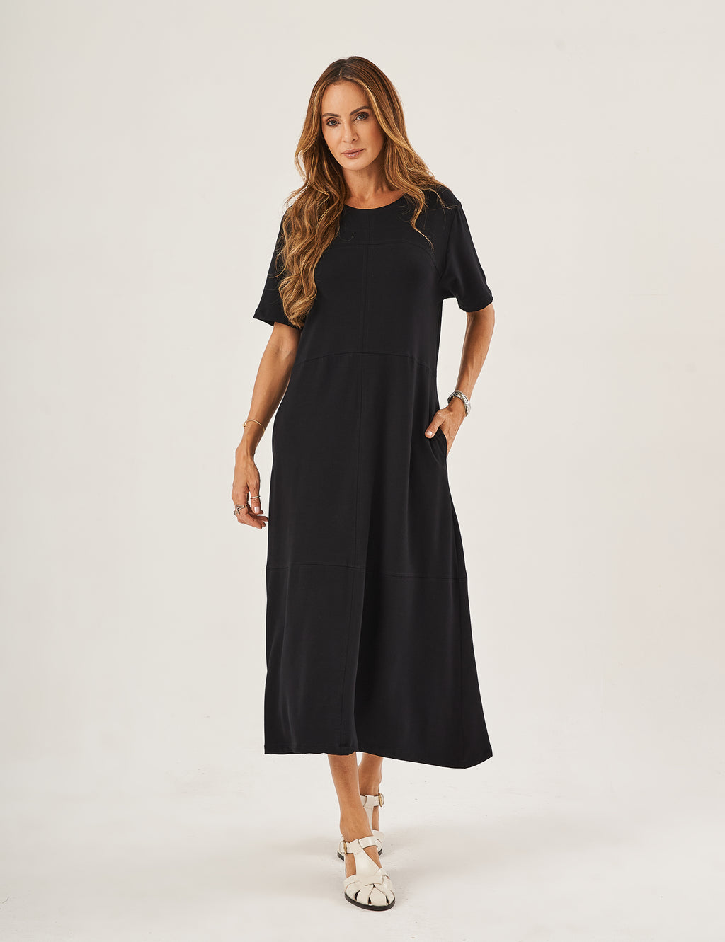 Vestido Olivia Linhas Preto