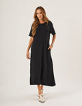 Vestido Olivia Linhas Preto