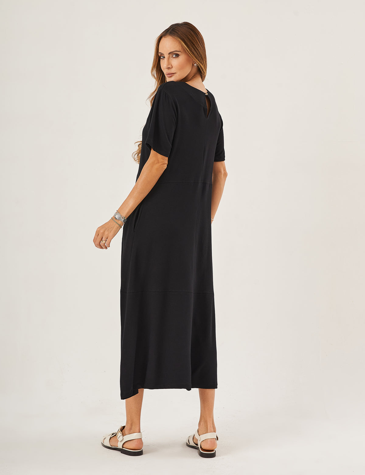 Vestido Olivia Linhas Preto