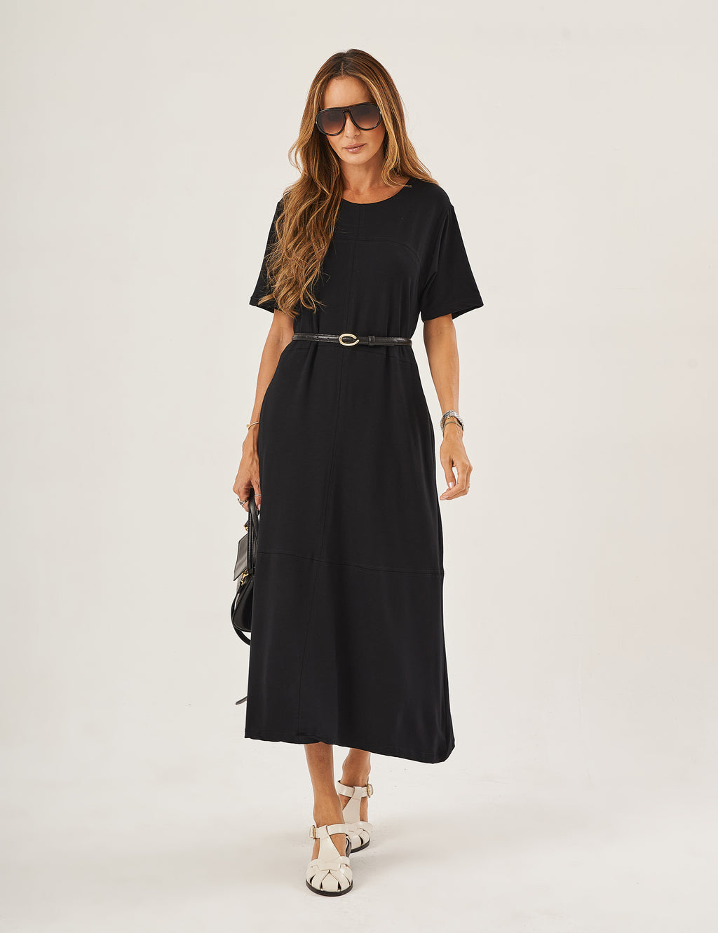 Vestido Olivia Linhas Preto
