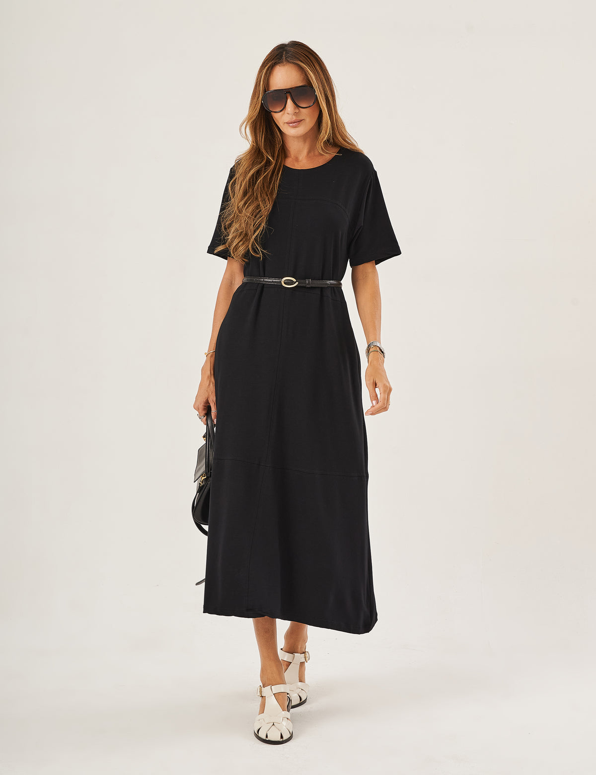 Vestido Olivia Linhas Preto
