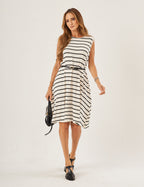 Vestido Liz Listras Pretas
