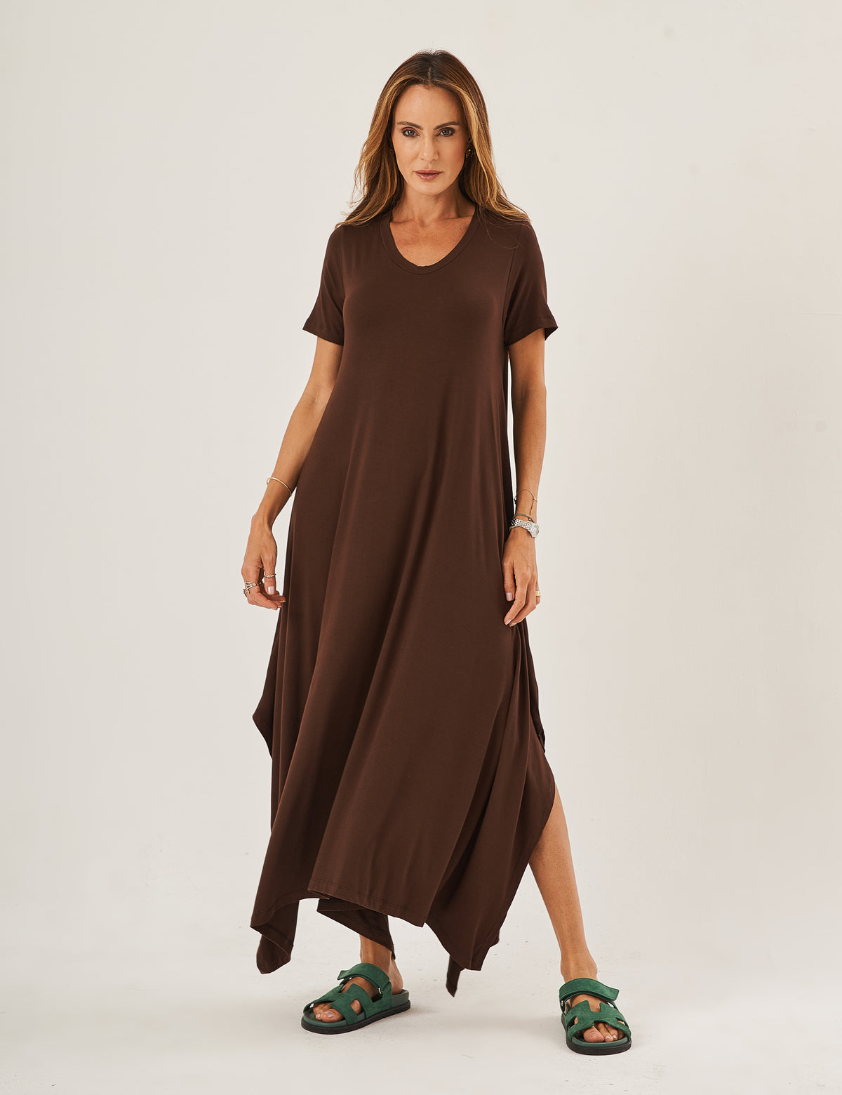 Vestido Aretha Marrom