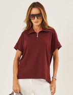 Blusa Yara Malbec