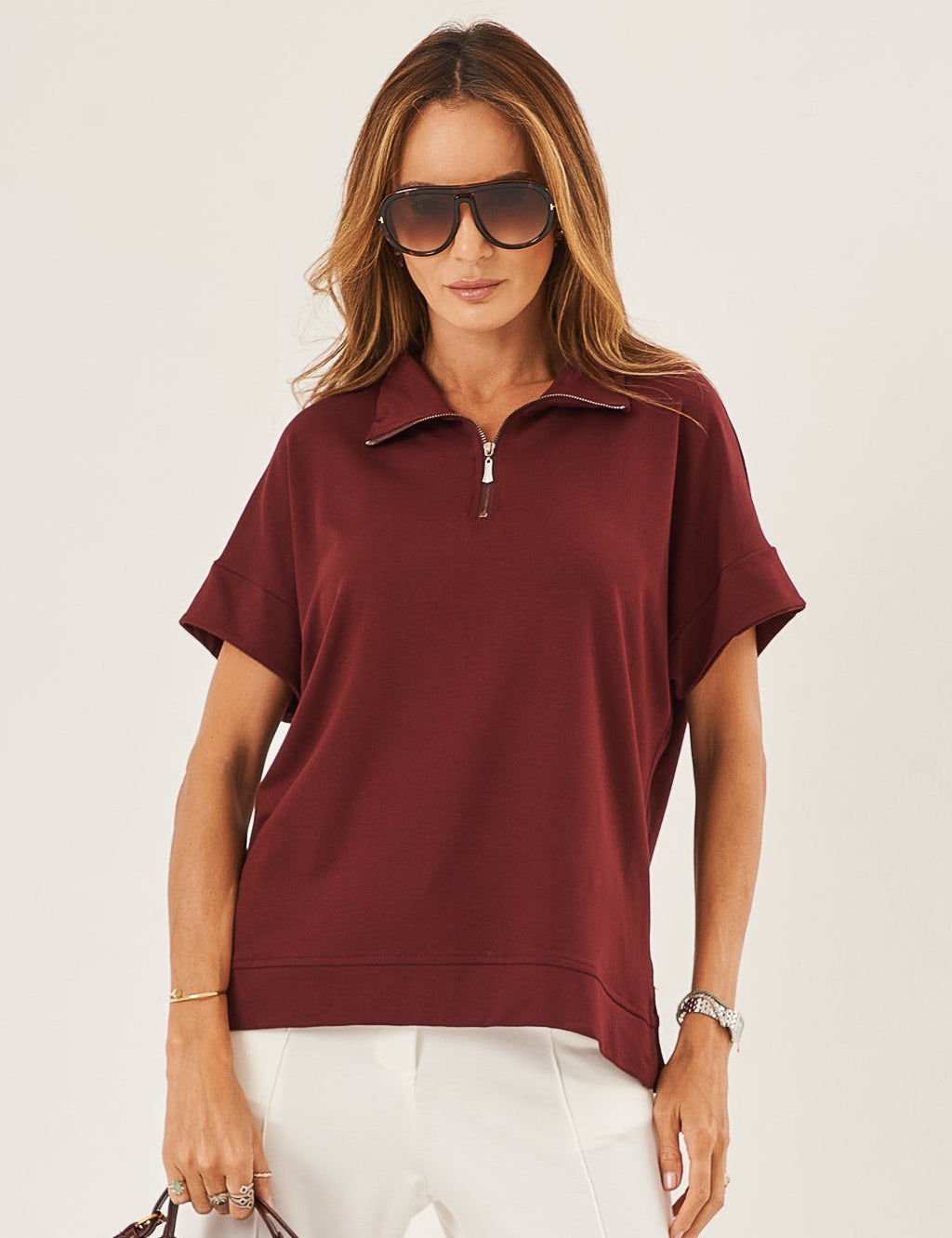 Blusa Yara Malbec