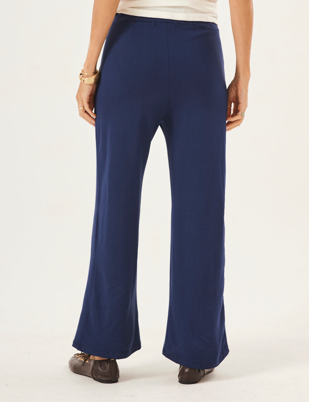 Calça Elisa Azul Marinho em Moletinho