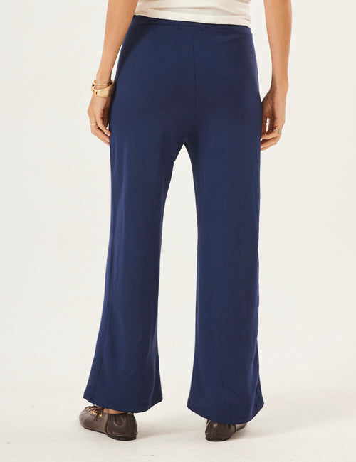 Calça Elisa Azul Marinho em Moletinho