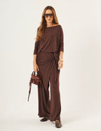 Conjunto Duo Eva Marrom