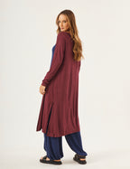 Cardigan com Fendas Sophie Malbec