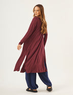 Cardigan com Fendas Sophie Malbec