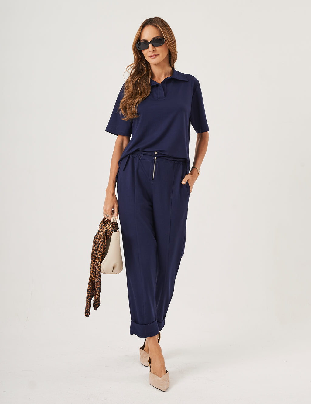 Conjunto Ravenna Azul Marinho