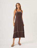 Vestido Antonella Marrom