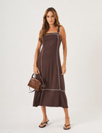 Vestido Antonella Marrom
