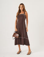 Vestido Antonella Marrom