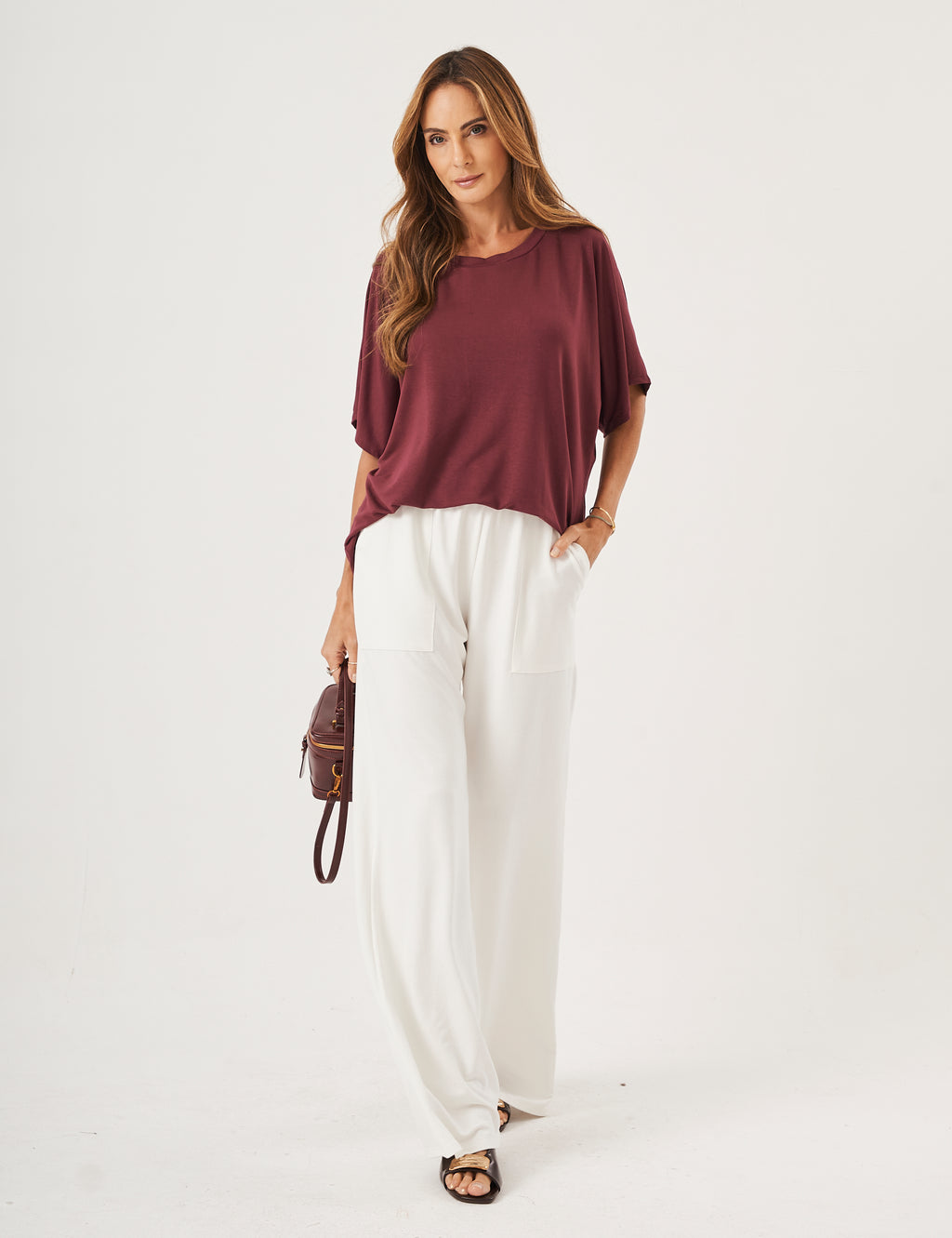 Blusa Elisa Malbec
