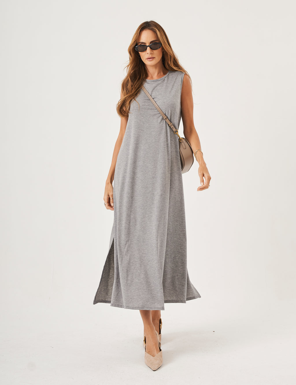 Vestido Longo Clara Mescla
