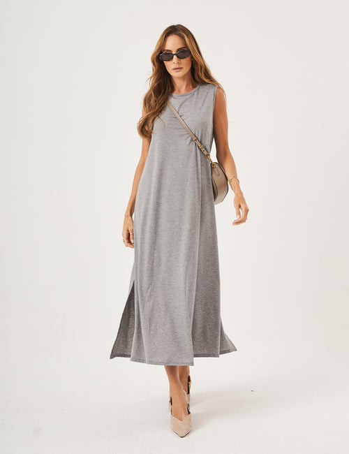 Vestido Longo Clara Mescla
