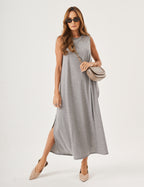 Vestido Longo Clara Mescla