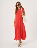 Vestido Longo Clara Vermelho
