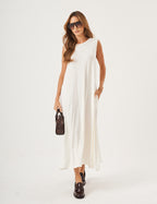 Vestido Longo Clara Off White