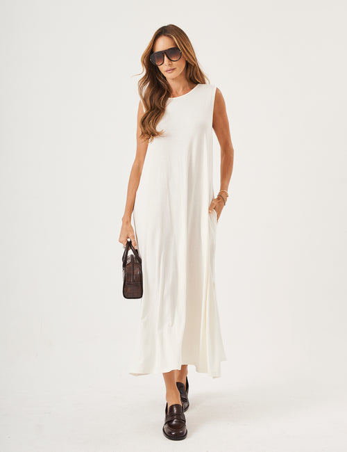 Vestido Longo Clara Off White