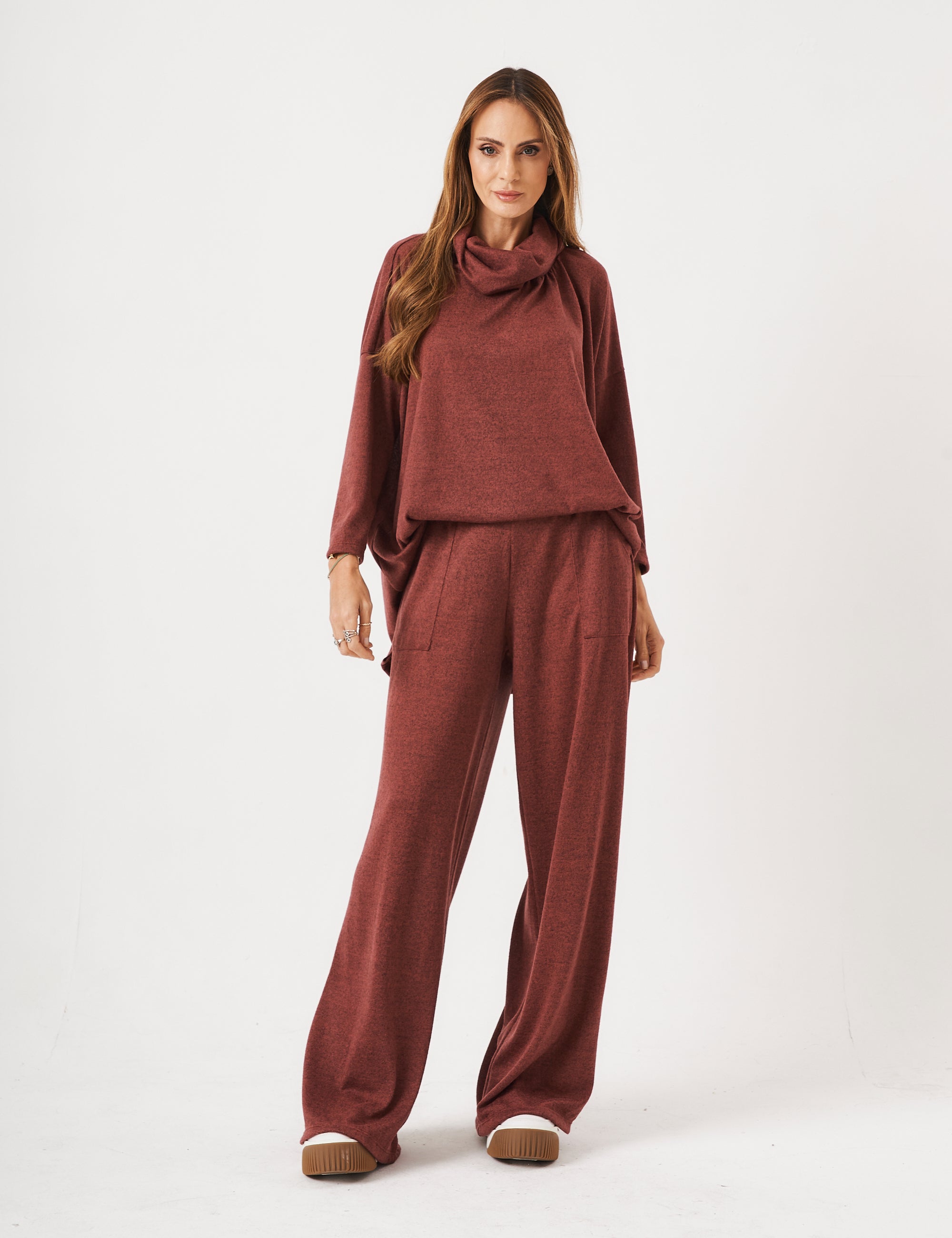 Conjunto Maya Bordô