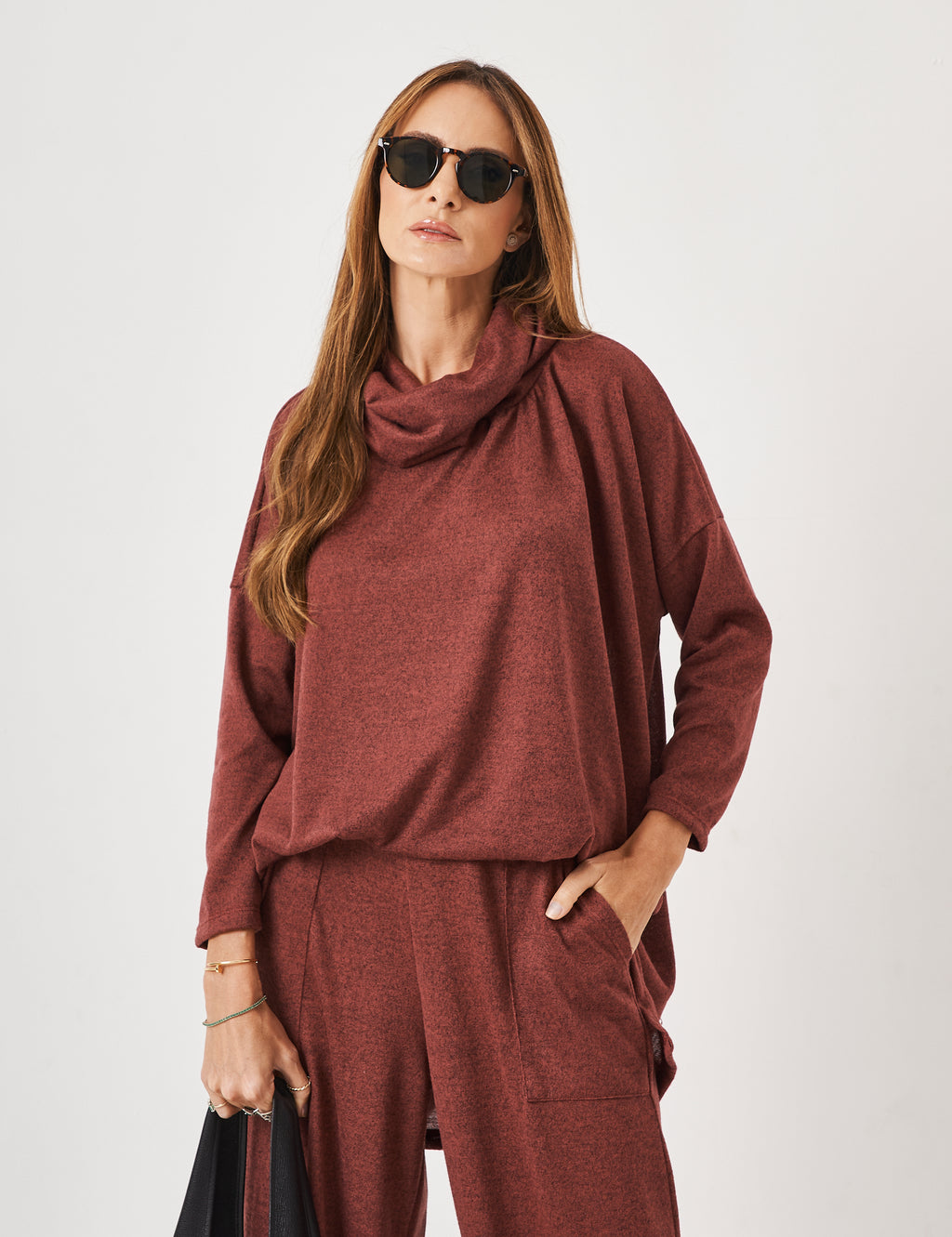 Conjunto Maya Bordô
