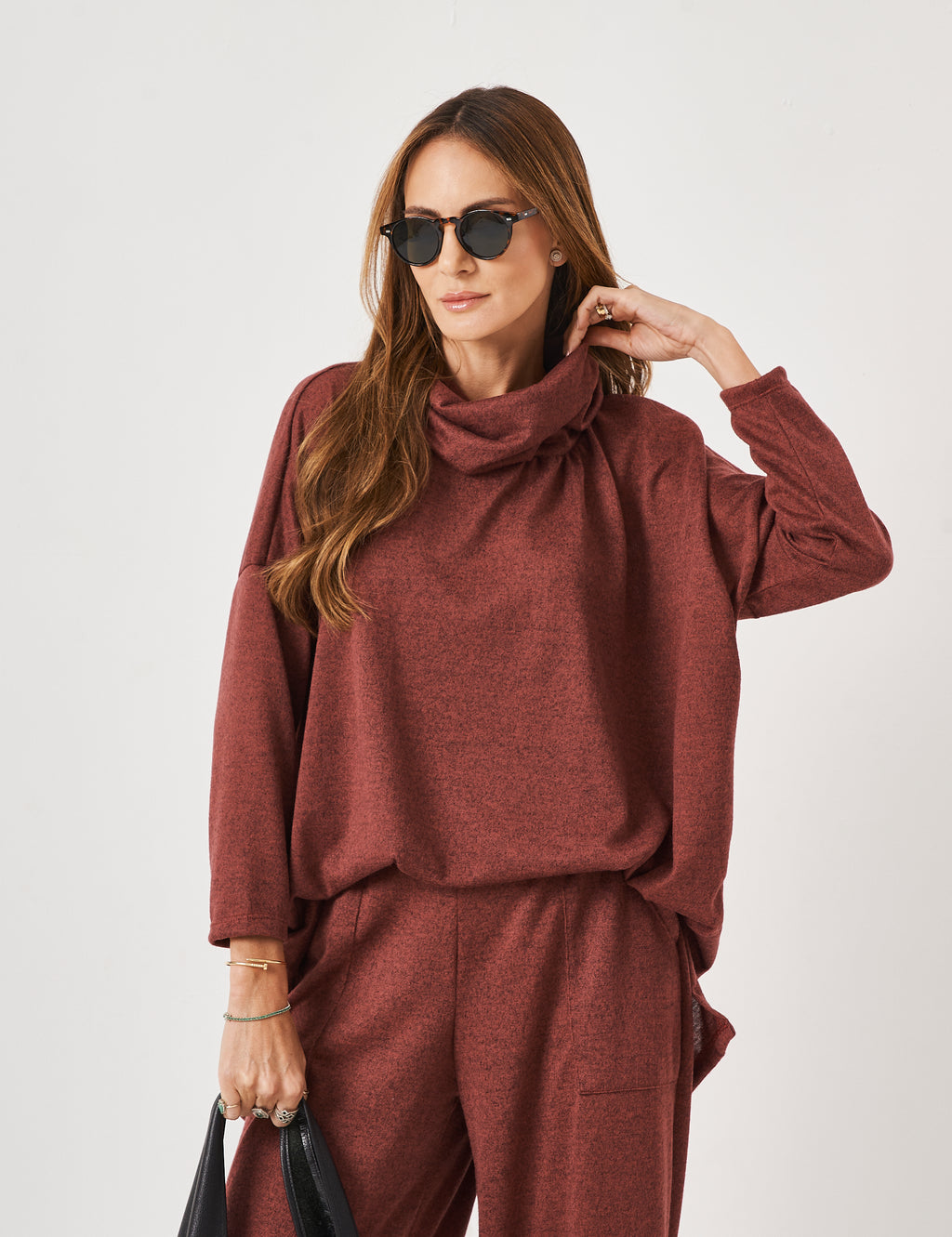 Conjunto Maya Bordô